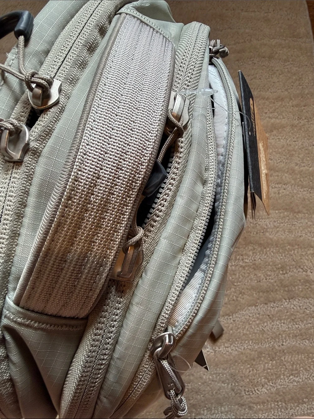 The North Face Women’s Borealis Backpack - Sage Green with Brown Accents